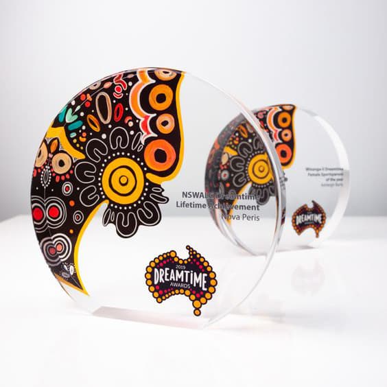 Round Plexiglass Awards