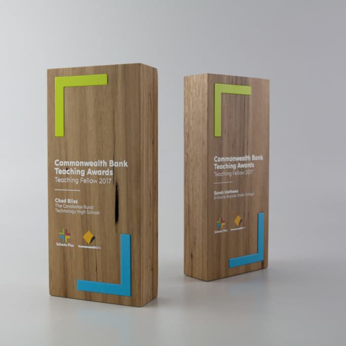 Eco- friendly wooden awards