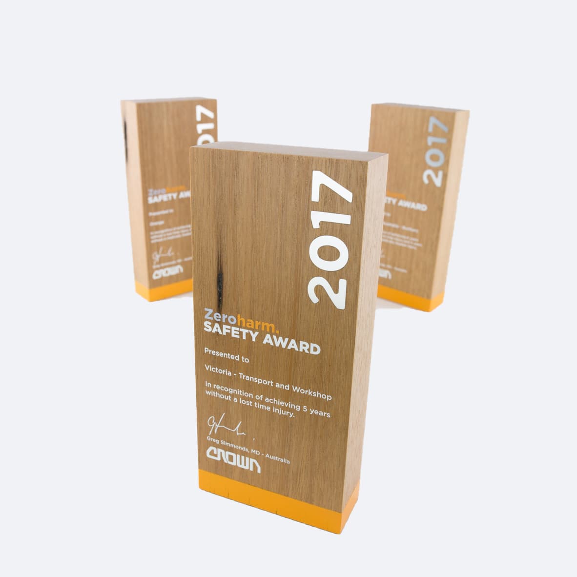 Eco- friendly wooden awards 1