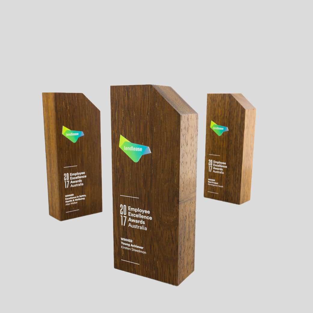 Eco- friendly wooden awards 2