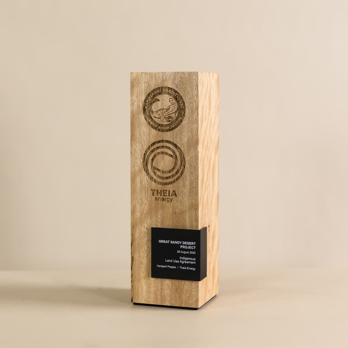 Wooden trophy