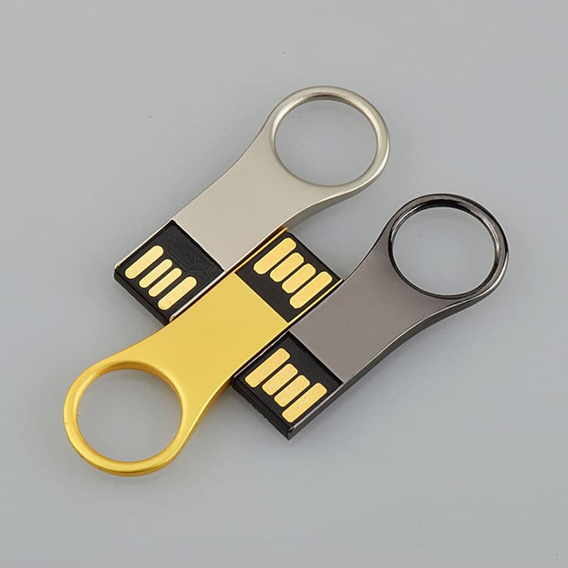 Μεταλλικό USB με στρογγυλό τελείωμα 2
