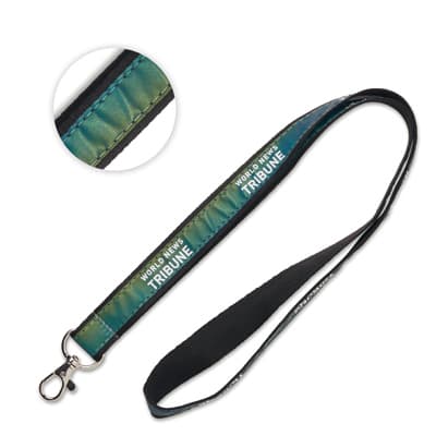 Flat polyester Lanyard with iridescent layer Customize it
