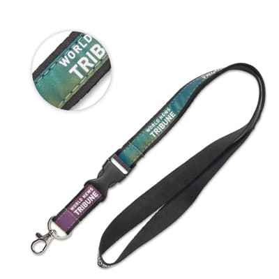 Flat polyester Lanyard with iridescent layer Customize it 2