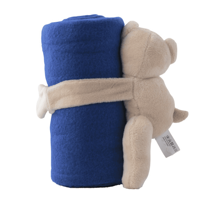 Plush toy bear with fleece blanket 2