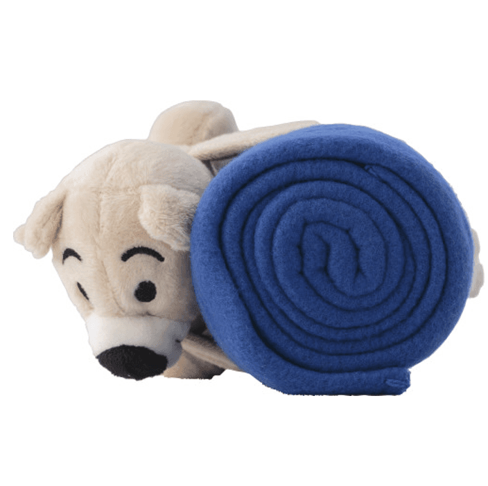 Plush toy bear with fleece blanket 1