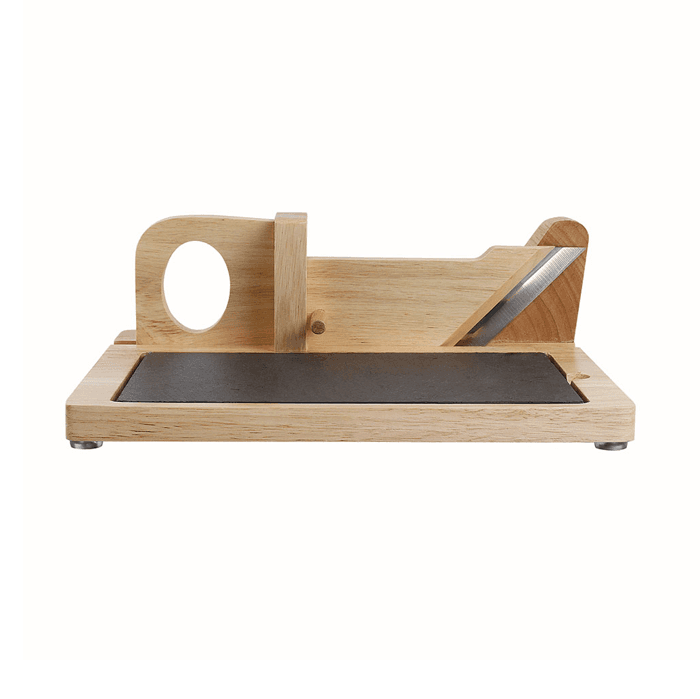 Saucisson guillotine with slate plate