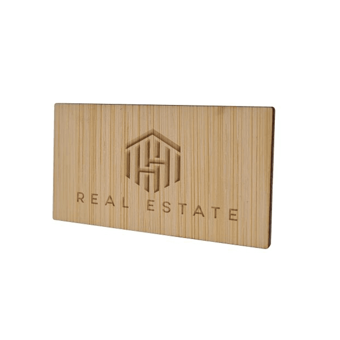 Badge Bamboo Rectangular 1