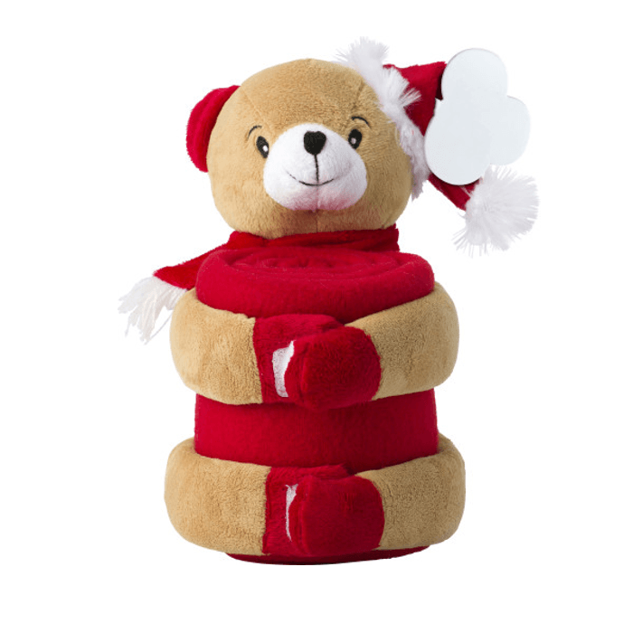 Christmas stuffed animal with blanket Andrew 4