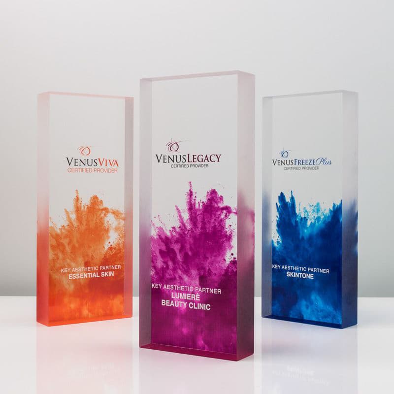 Plexiglass rectangle award
