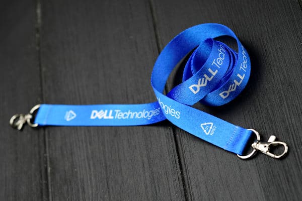 Flat polyester Lanyard with 2 metal hooks customize it 1