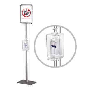 Stand υγιεινής με dispenser & σήμανση Α4