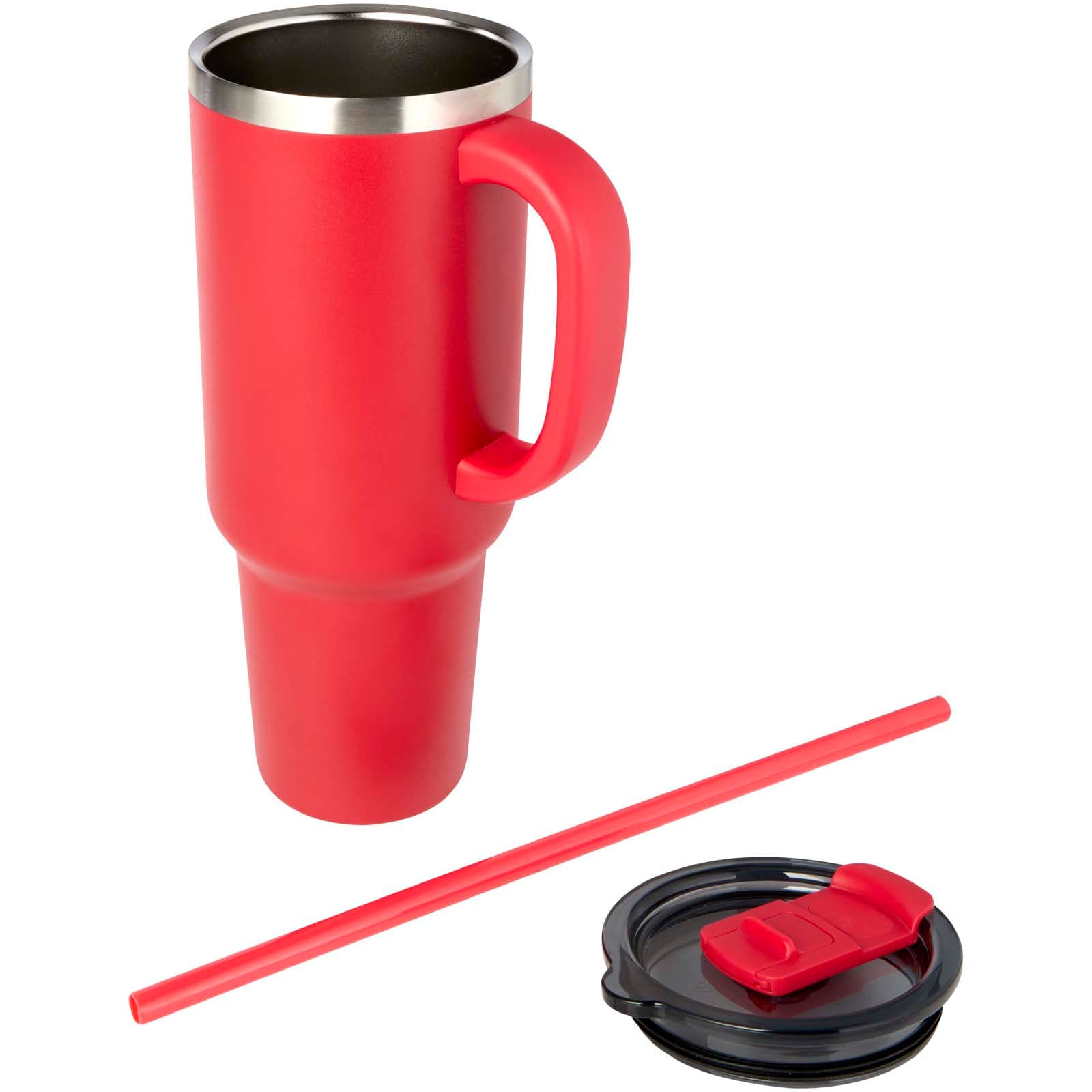 Sydney 1200 ml double wall RCS certified copper vacuum insulated tumbler with straw 2