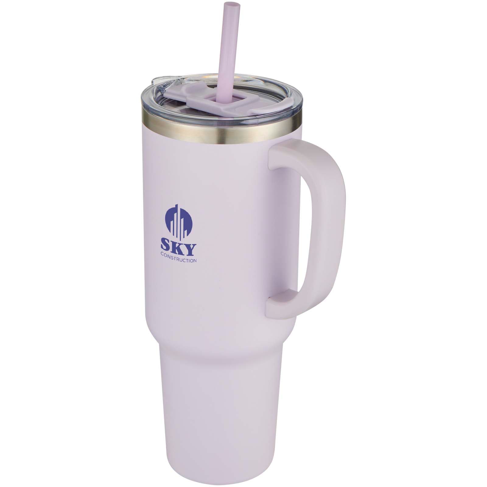 Sydney 1200 ml double wall RCS certified copper vacuum insulated tumbler with straw 5