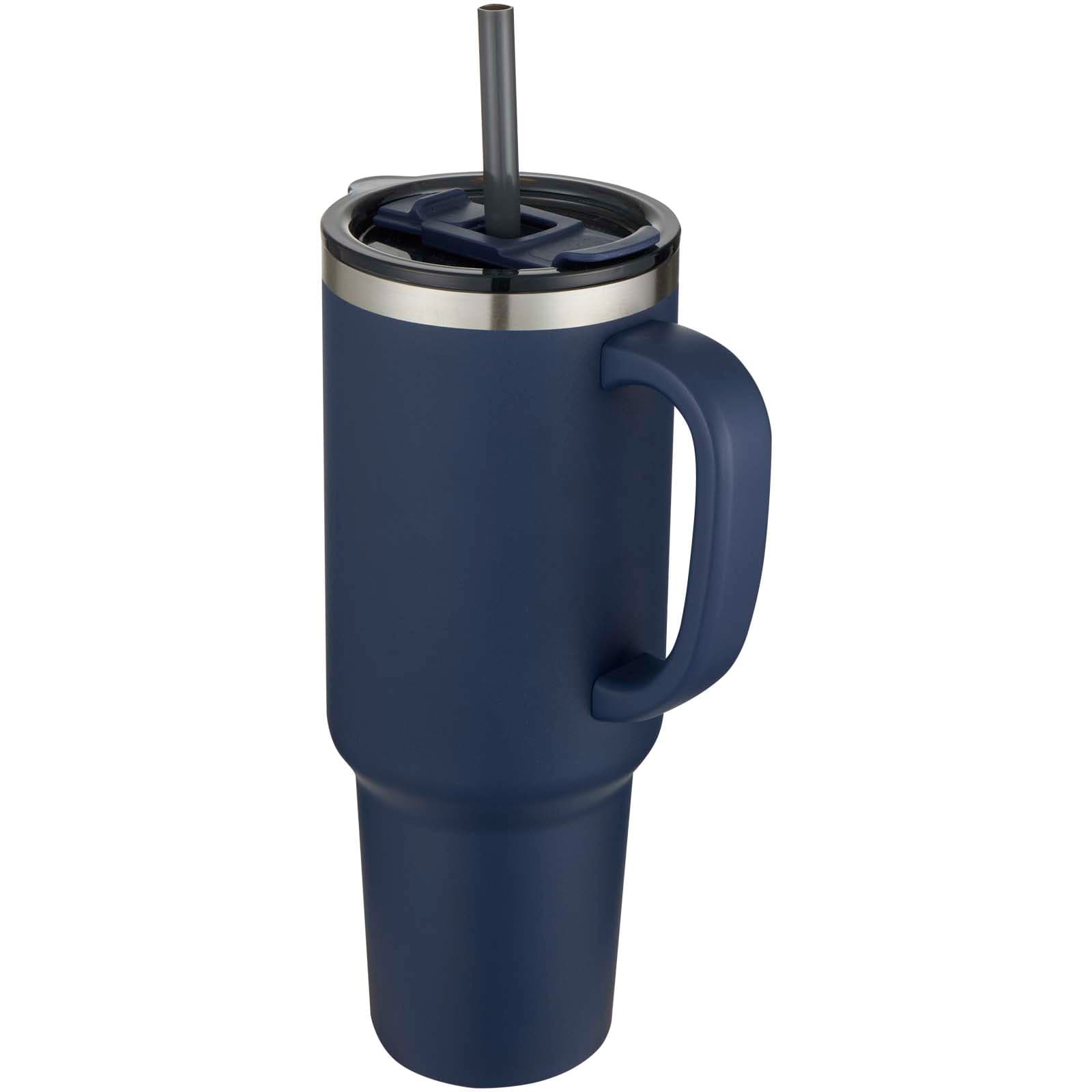 Sydney 1200 ml double wall RCS certified copper vacuum insulated tumbler with straw