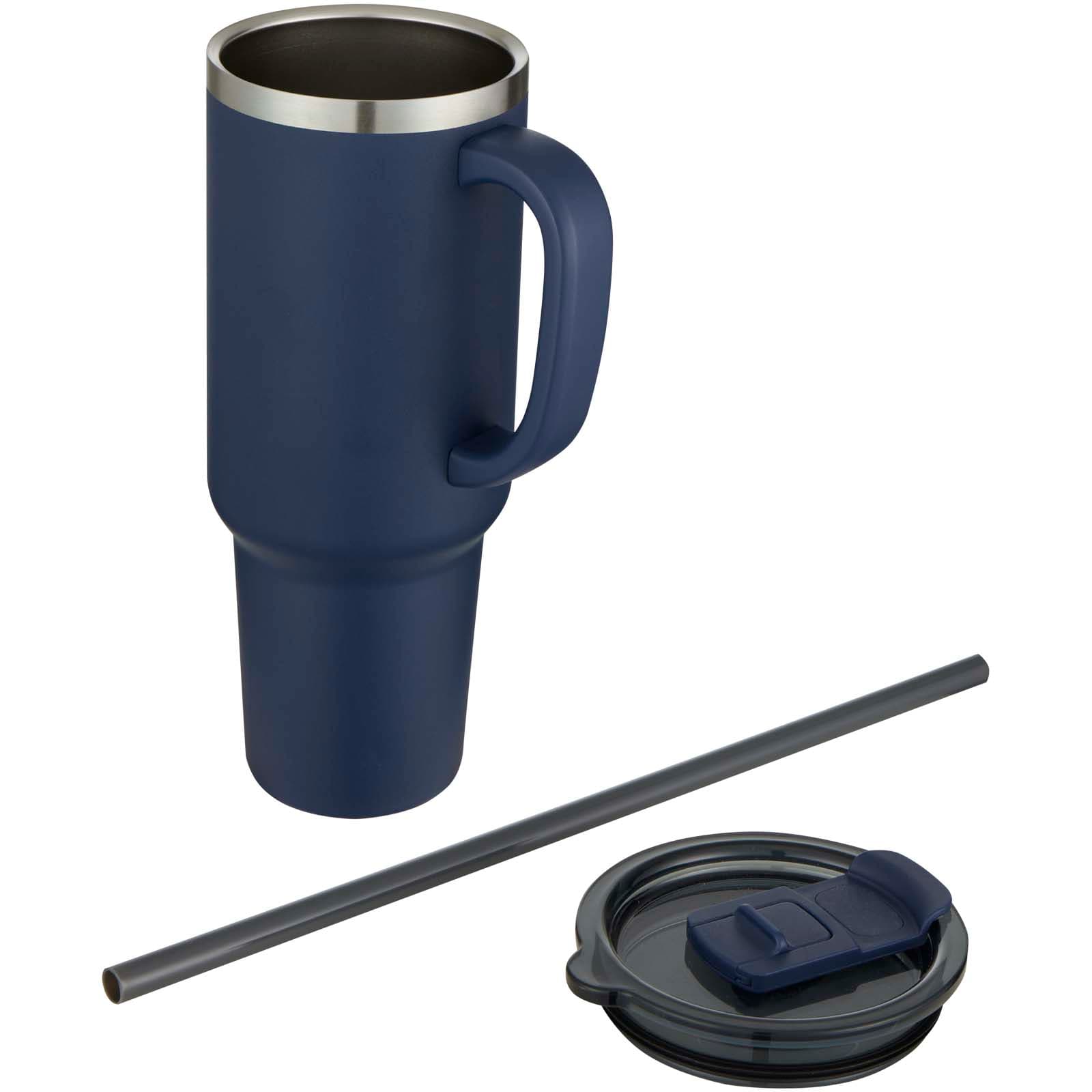Sydney 1200 ml double wall RCS certified copper vacuum insulated tumbler with straw 2
