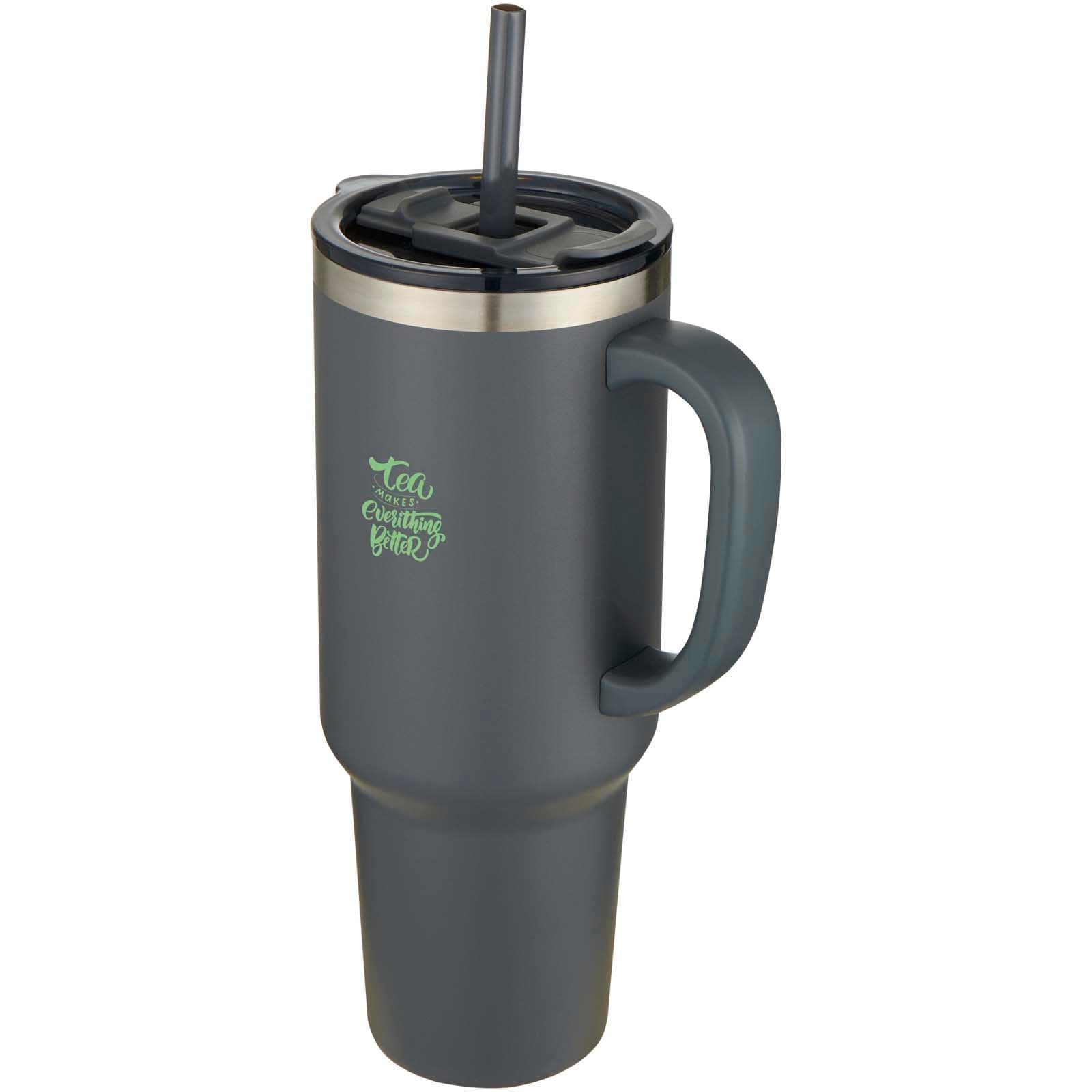 Sydney 1200 ml double wall RCS certified copper vacuum insulated tumbler with straw 5