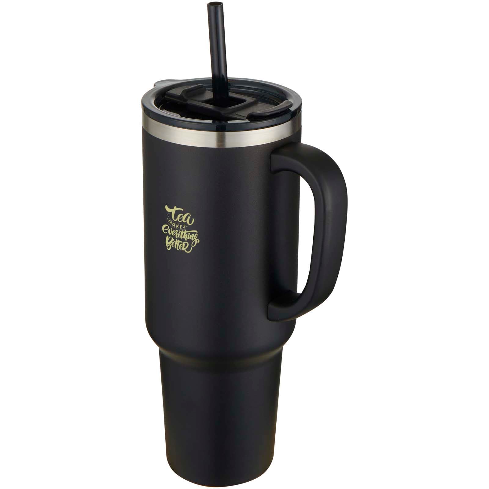 Sydney 1200 ml double wall RCS certified copper vacuum insulated tumbler with straw 5