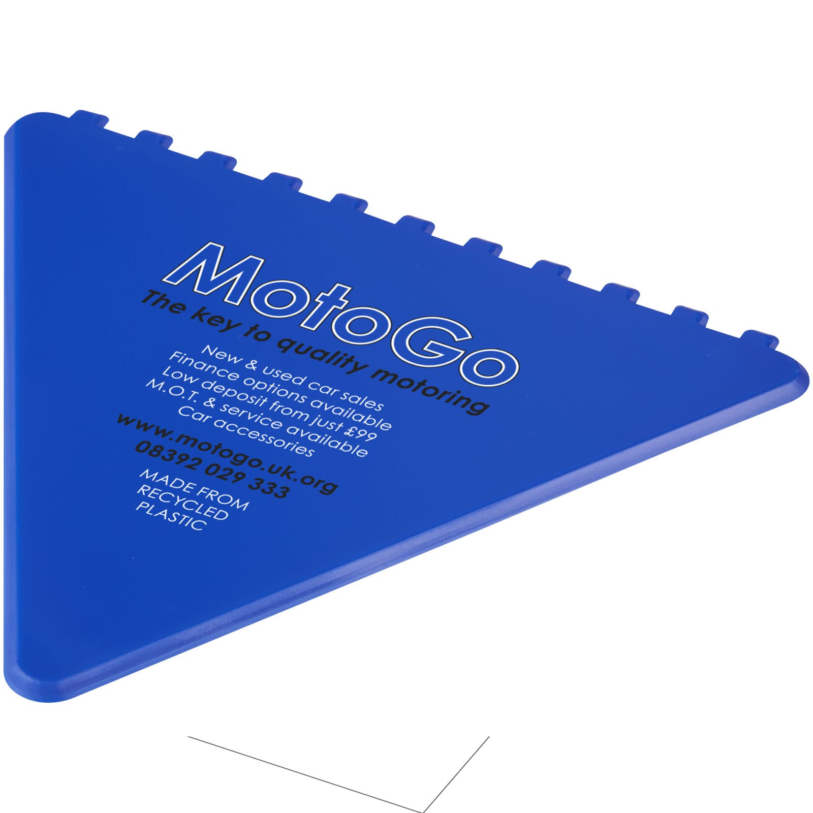 Frosty triangular recycled plastic ice scraper 2