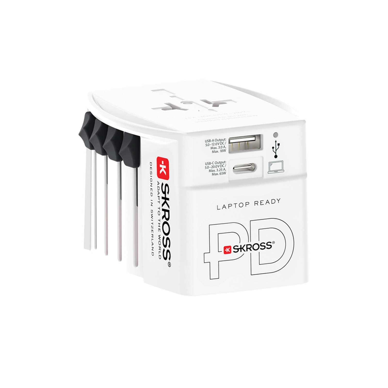 SKROSS® MUV AC65PD world adapter with USB-C cable 2