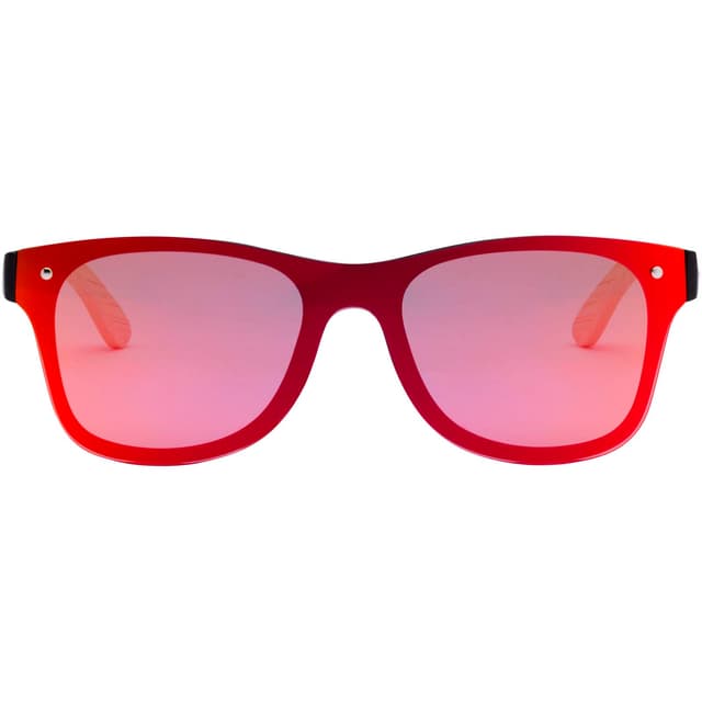 Tan sunglasses with bamboo temples