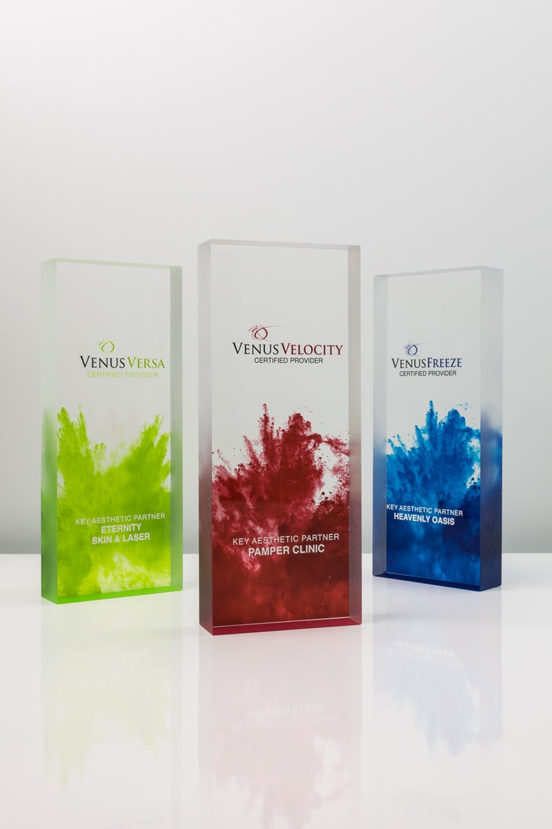 Plexiglass rectangle award