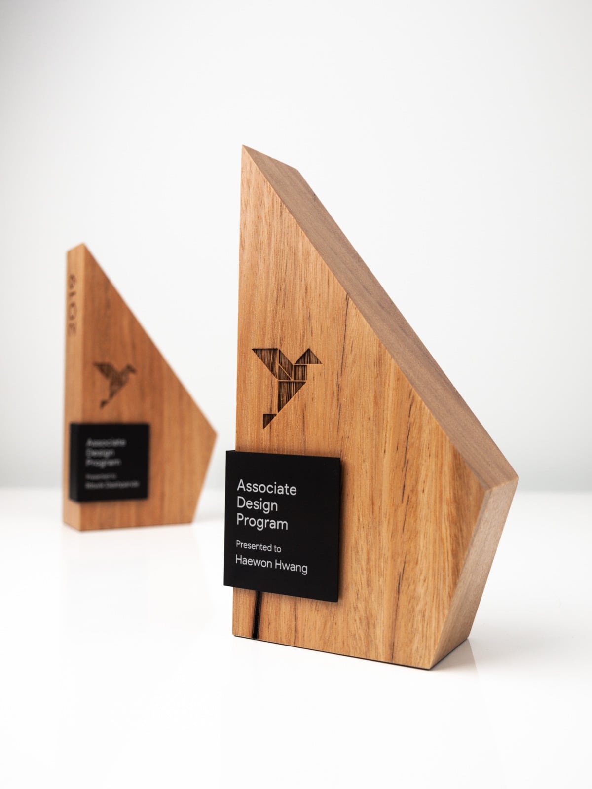 Wooden commemorative award