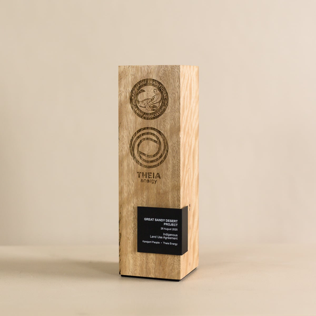 Wooden trophy