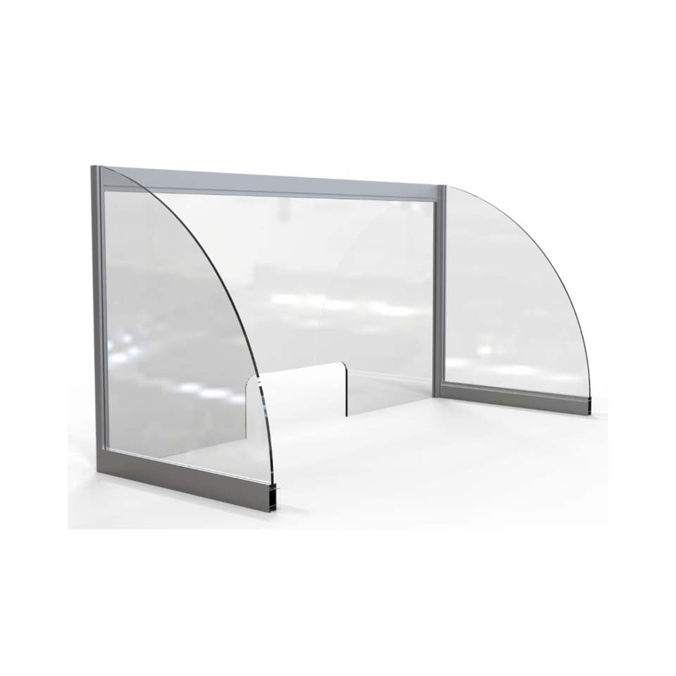 Διαχωριστικό Shield Plexiglass & Aλουμίνιο