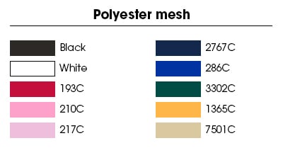 Polyester front standard colour only in white Customize it