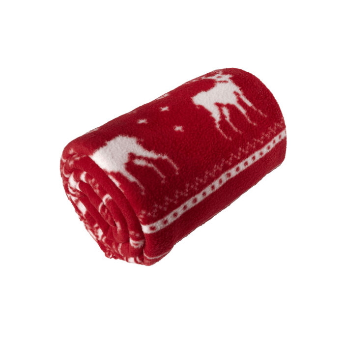 Polar fleece reindeer blanket (180 gr/m2)