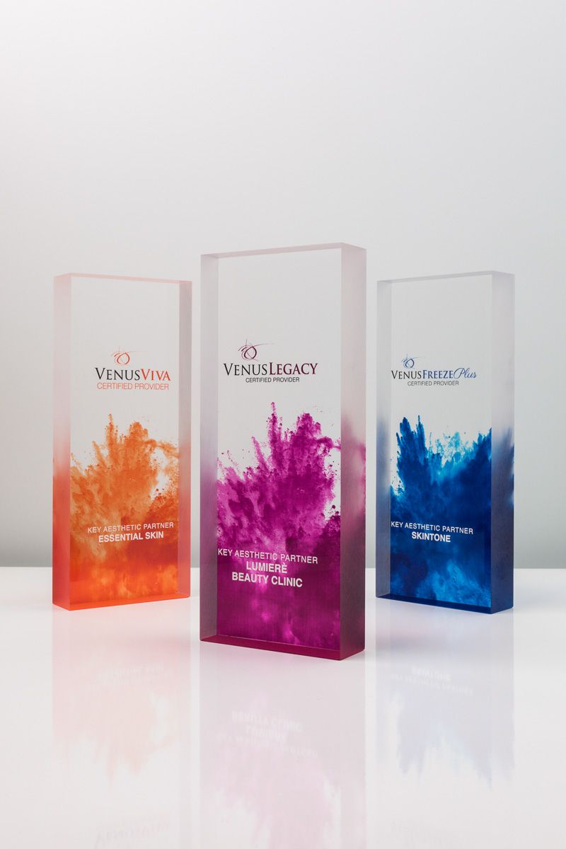 Plexiglass rectangle award