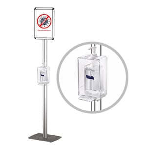 Stand υγιεινής με dispenser & σήμανση Α4