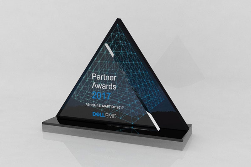 Triangle plexiglass plaque