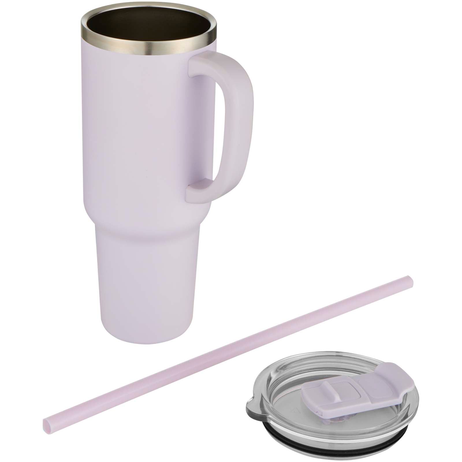 Sydney 1200 ml double wall RCS certified copper vacuum insulated tumbler with straw