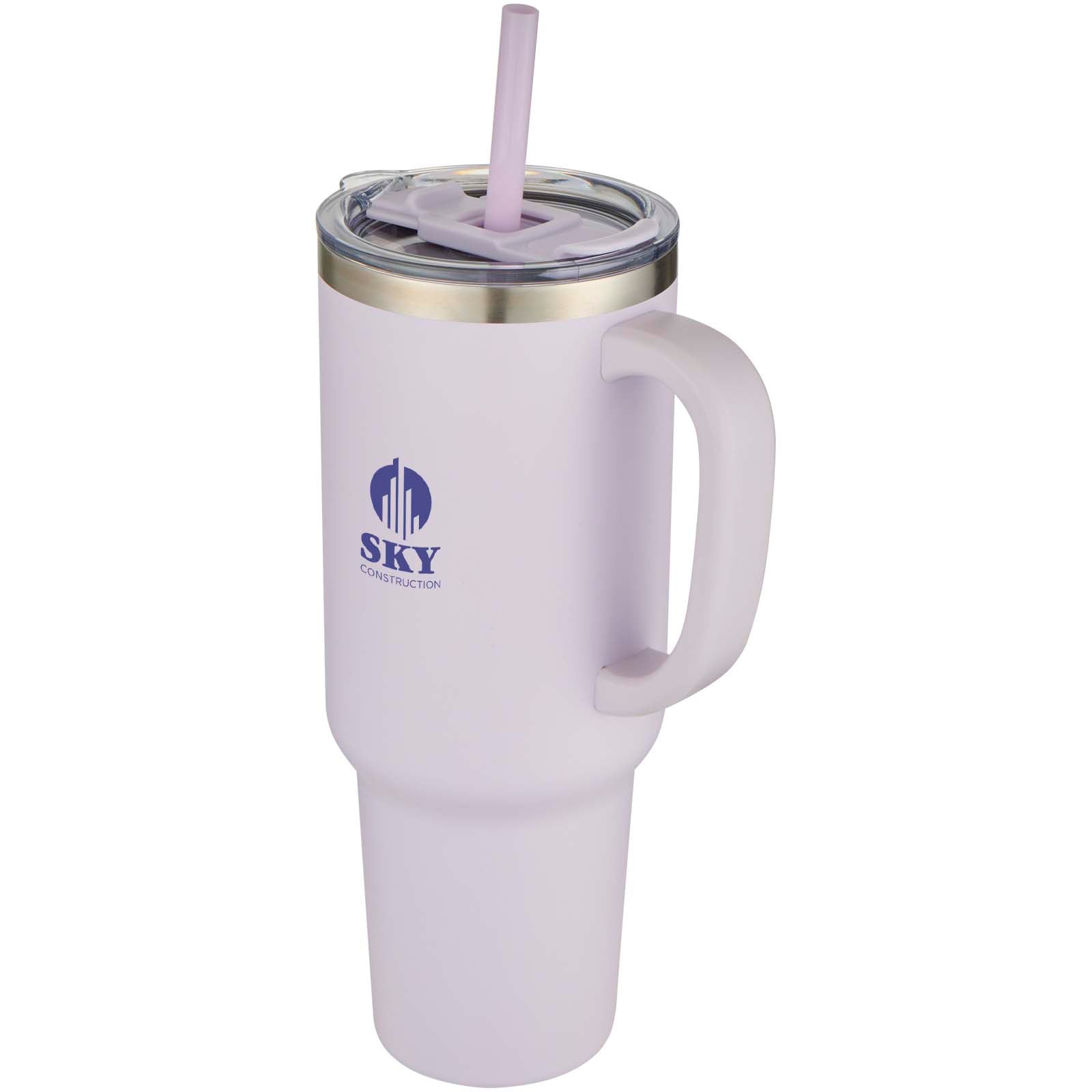 Sydney 1200 ml double wall RCS certified copper vacuum insulated tumbler with straw