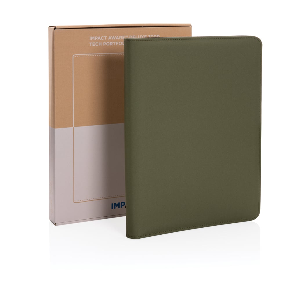 Impact Aware™ deluxe 300D tech portfolio with zipper