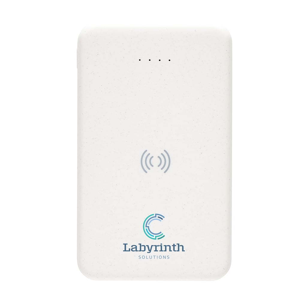 RCS recycled plastic 5.000 mAh 5W wireless powerbank