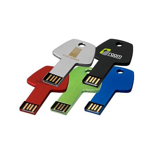 Μεταλλικό έγχρωμο USB σε σχήμα κλειδιού