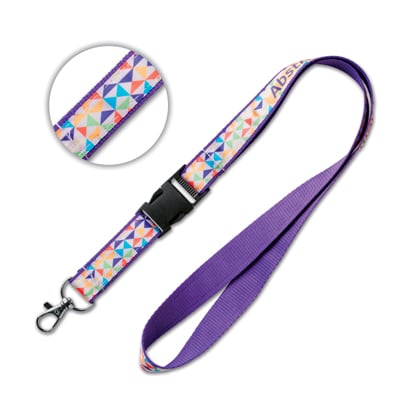 sublimation lanyard with buckle customize it