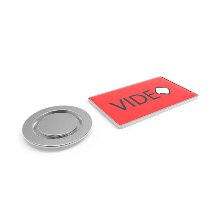 Pin Metal with magnet Rectangular