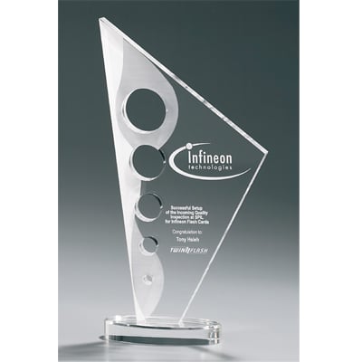 Plexiglass awards in different shapes