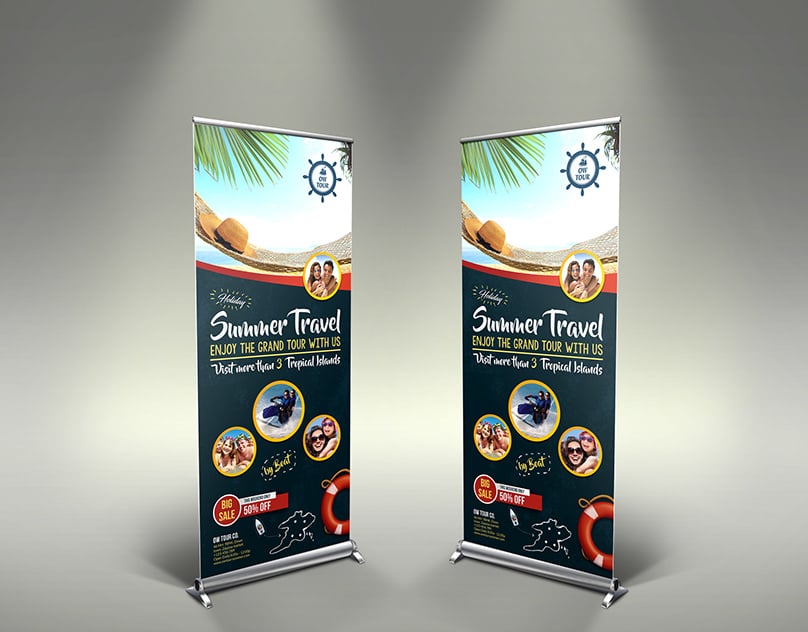 Roll up stand