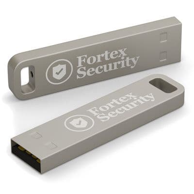 Μεταλλικό μαύρο usb χωρίς καπάκι