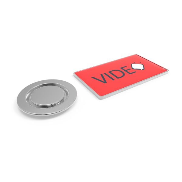 Pin Metal with magnet Rectangular