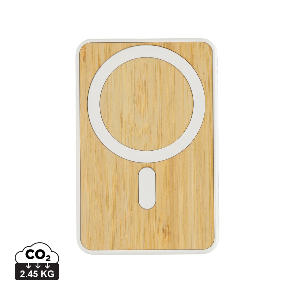 Zen RCS rplastic 5000 mah 5W magnetic bamboo powerbank