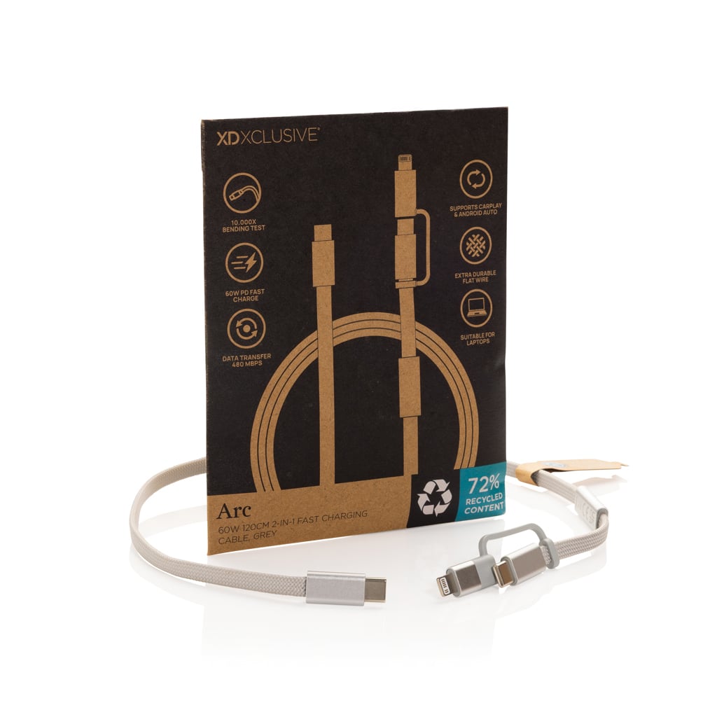 Arc RCS 60W 120 cm 2-in-1 fast charging cable