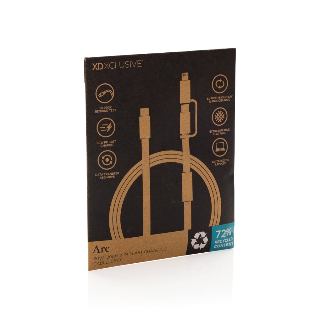 Arc RCS 60W 120 cm 2-in-1 fast charging cable