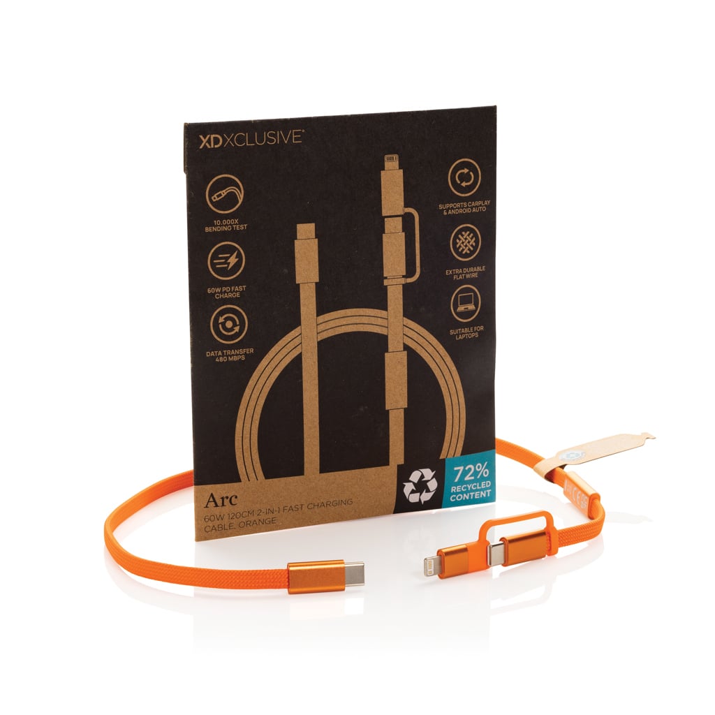 Arc RCS 60W 120 cm 2-in-1 fast charging cable