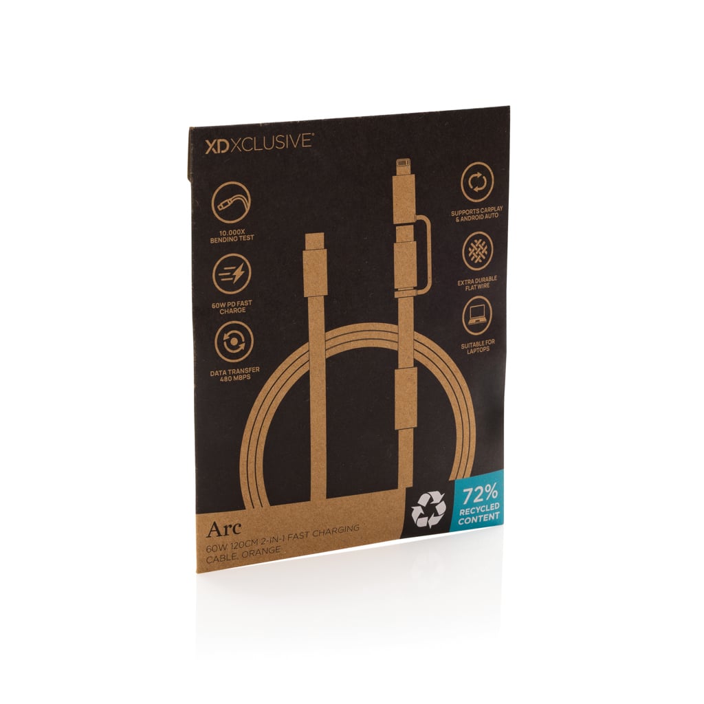 Arc RCS 60W 120 cm 2-in-1 fast charging cable